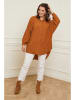 Curvy Lady Blouse lichtbruin