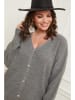 Curvy Lady Cardigan in Grau