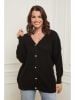 Curvy Lady Cardigan in Schwarz
