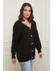 Curvy Lady Cardigan in Schwarz