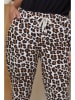 Curvy Lady Broek wit/bruin