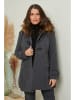Curvy Lady Übergangsmantel in Anthrazit