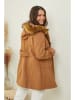 Curvy Lady Übergangsmantel in Camel