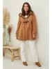 Curvy Lady Tussenmantel camel