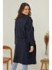 Curvy Lady Tussenmantel donkerblauw