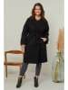 Curvy Lady Übergangsmantel in Schwarz