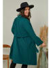 Curvy Lady Übergangsmantel in Dunkelgrün