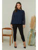 Curvy Lady Bluse in Dunkelblau