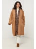 Curvy Lady Übergangsmantel in Hellbraun