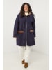Curvy Lady Tussenmantel donkerblauw