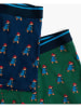 admas 2-delige set: boxershorts groen/donkerblauw