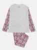 admas Pyjama lichtgrijs/paars