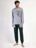 Lois Pyjama "Den1962" grijs/donkergroen