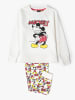 Disney Pyjama "Disney" in Weiß/ Rot