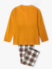 admas Pyjama "Admas" oranje/bruin