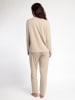 admas Pyjama "Larga Pico Moons" in Beige