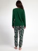 admas Pyjama "Wild Nature" donkergroen
