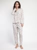 admas Pyjama "Dots & Flowers" wit/roze