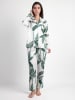 admas Pyjama "Luxury" wit/groen