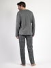admas Pyjama "Stay at home" in Anthrazit