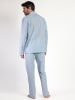 admas Pyjama "Admas home" lichtblauw