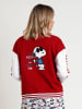 Peanuts Sweatvest rood/wit