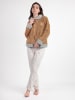 admas Fleecejacke "Enjoy every moment" in Camel