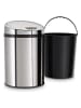 Echtwerk Sensor-Badabfalleimer in Silber - 9 l