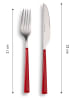 Echtwerk 24tlg. Besteck-Set "Basic" in Rot