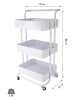 Echtwerk Keukentrolley wit - (B)43 x (H)86 x (D)32 cm