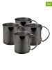 Echtwerk 4-delige set: cocktailbekers ''Moscow Mule'' zwart - 1 l