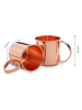 Echtwerk 2-delige set: cocktailbekers ''Moscow Mule'' koperkleurig - 480 ml