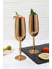 Echtwerk 6-delige set: champagneglazen koperkleurig - 250 ml
