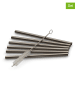 Echtwerk 6er-Set: Trinkhalme in Schwarz - (H)12 cm