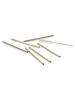 Echtwerk 6er-Set: Trinkhalme in Gold - (H)12 cm