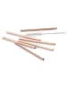 Echtwerk 6-delige set: rietjes koperkleurig - (H)12 cm