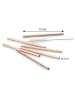 Echtwerk 6er-Set: Trinkhalme in Kupfer - (H)12 cm