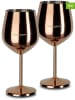 Echtwerk 2er-Set: Weingläser in Kupfer - 500 ml