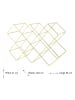 Echtwerk Wijnrek goudkleurig - (B)46 x (H)31 x (D)16,6 cm