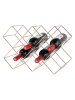Echtwerk Wijnrek koperkleurig - (B)46 x (H)31 x (D)16,6 cm