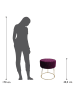 Echtwerk Hocker "Marylin" in Lila - (H)40,5 x Ø 35,5 cm
