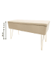 Echtwerk Ławka "Scarlett" w kolorze kremowym ze schowkiem - 75 x 41,5 x 30 cm