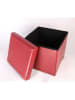 Echtwerk Opbergkruk "StoreCube" rood - (B)37,5 x (H)38 x (D)37,5 cm