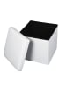 Echtwerk Aufbewahrungshocker "StoreCube" in Weiß - (B)37,5 x (H)38 x (T)37,5 cm