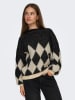 ONLY Sweter w kolorze czarno-kremowym