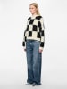 Pieces Pullover in Creme/ Schwarz