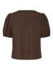 Pieces Top "Frieda" in Braun