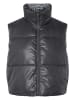 Pieces Doorgestikte bodywarmer grijs