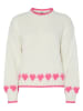Pieces Pullover in Creme