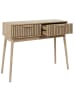THE HOME DECO FACTORY Sidetable "Klaus" lichtbruin - (B)100 x (H)80 x (D)35 cm